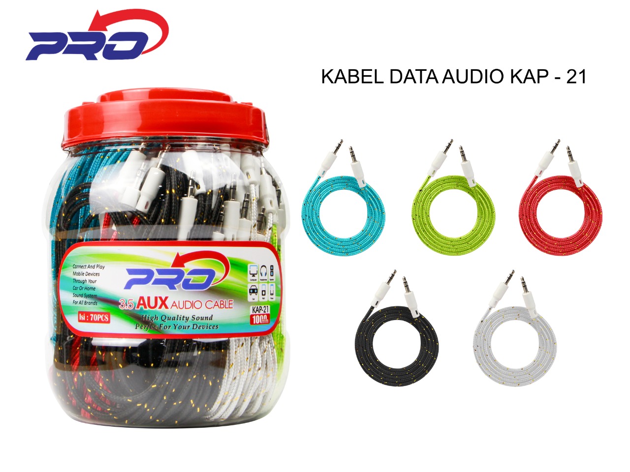 KABEL AUDIO PRO KAP-21 (MODEL TALI SEPATU)